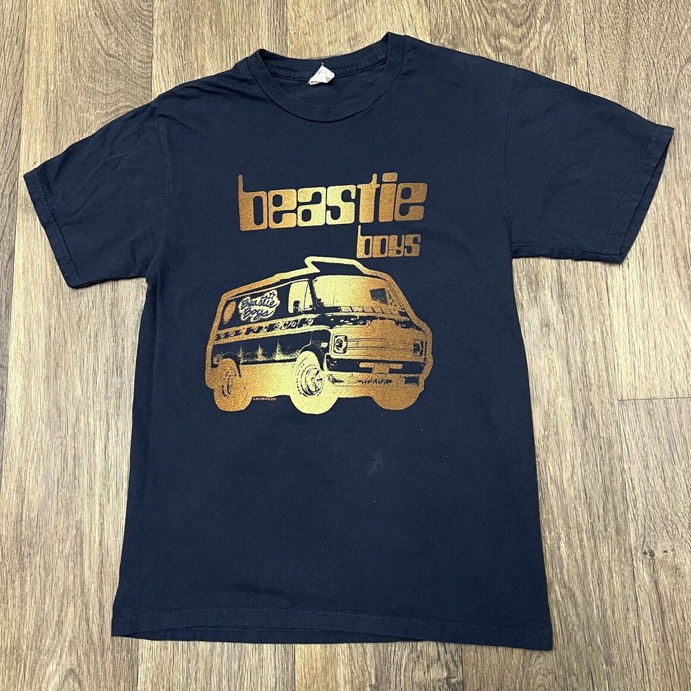 Beastie Boys Van T-Shirt Men's Small Navy Blue Hip Hop Rap Band Graphic Tee - Picture 5 of 7